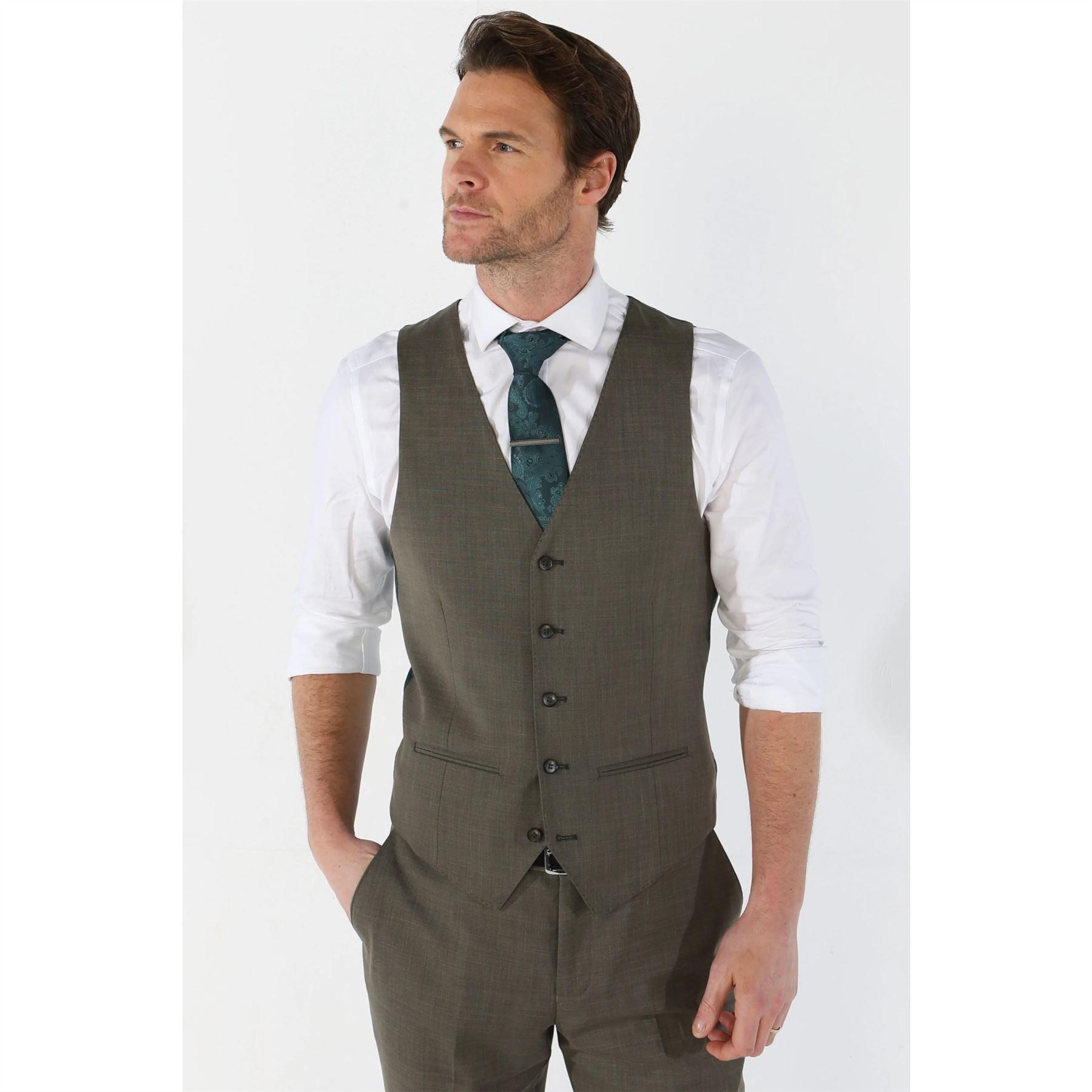 Men's Waistcoat Sage Green Tailored Fit Summer Wedding Vest - Knighthood Store