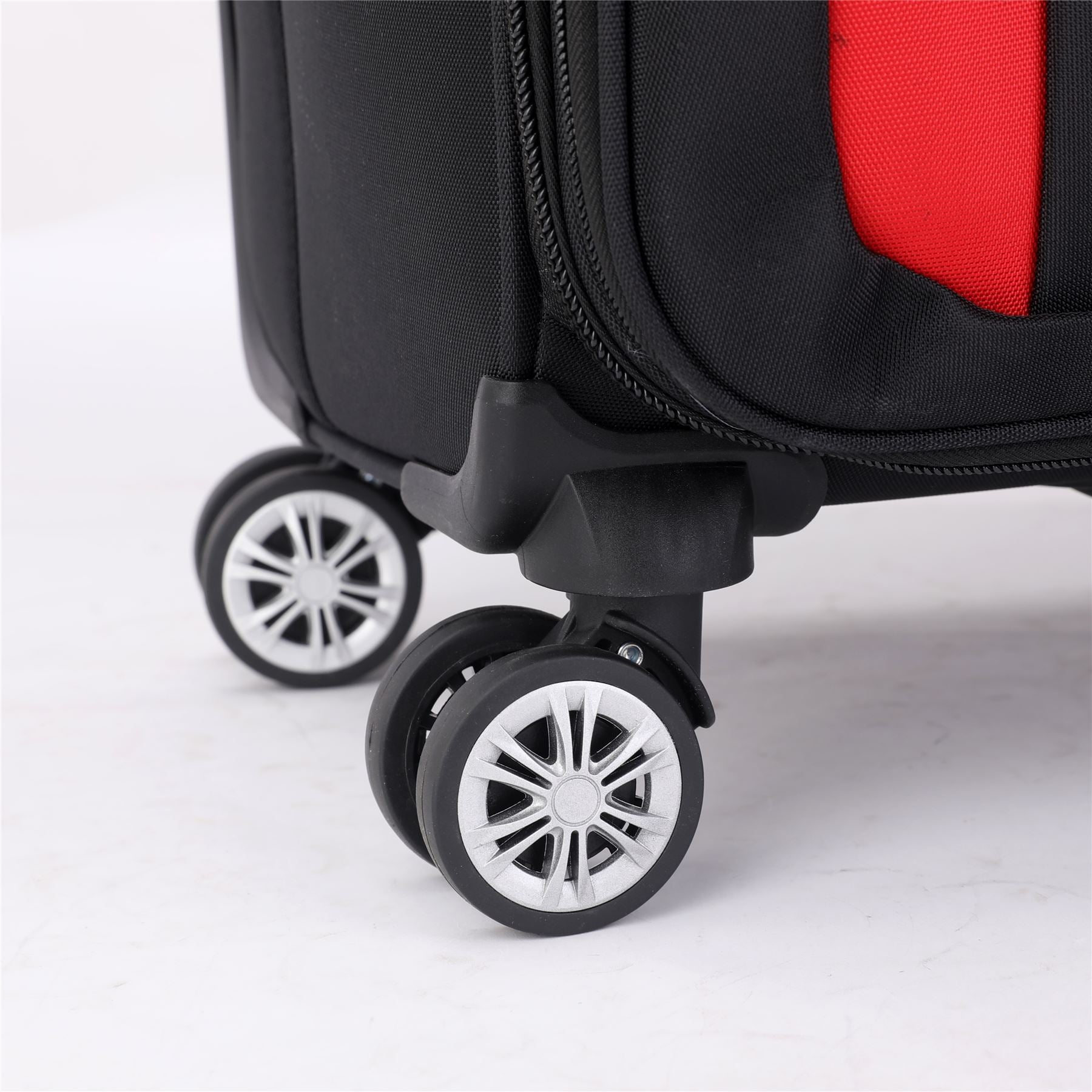 Lightweight Expandable Luggage Softshell 8 Weel Suitcase Set