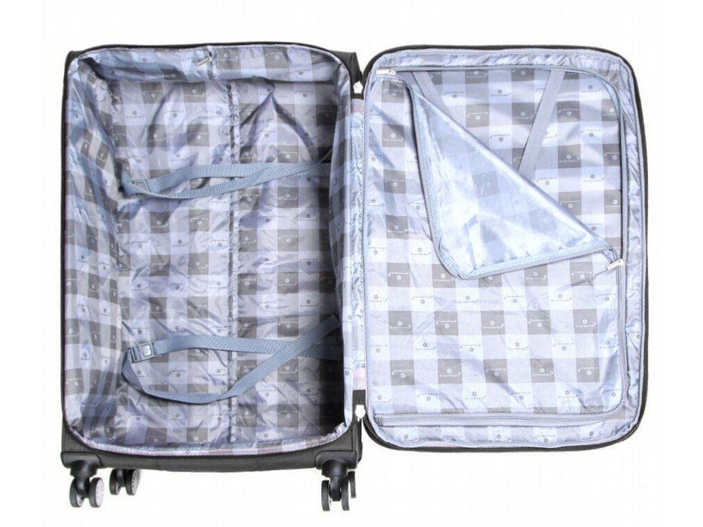 Soft Suitcase Dual 4-Wheel Spinners Expandable Luggage