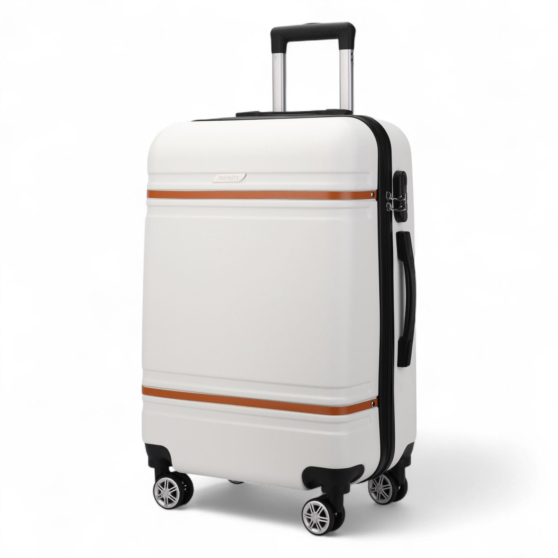 Hard Shell Modern 4-Wheel Luggage Suitcase Set