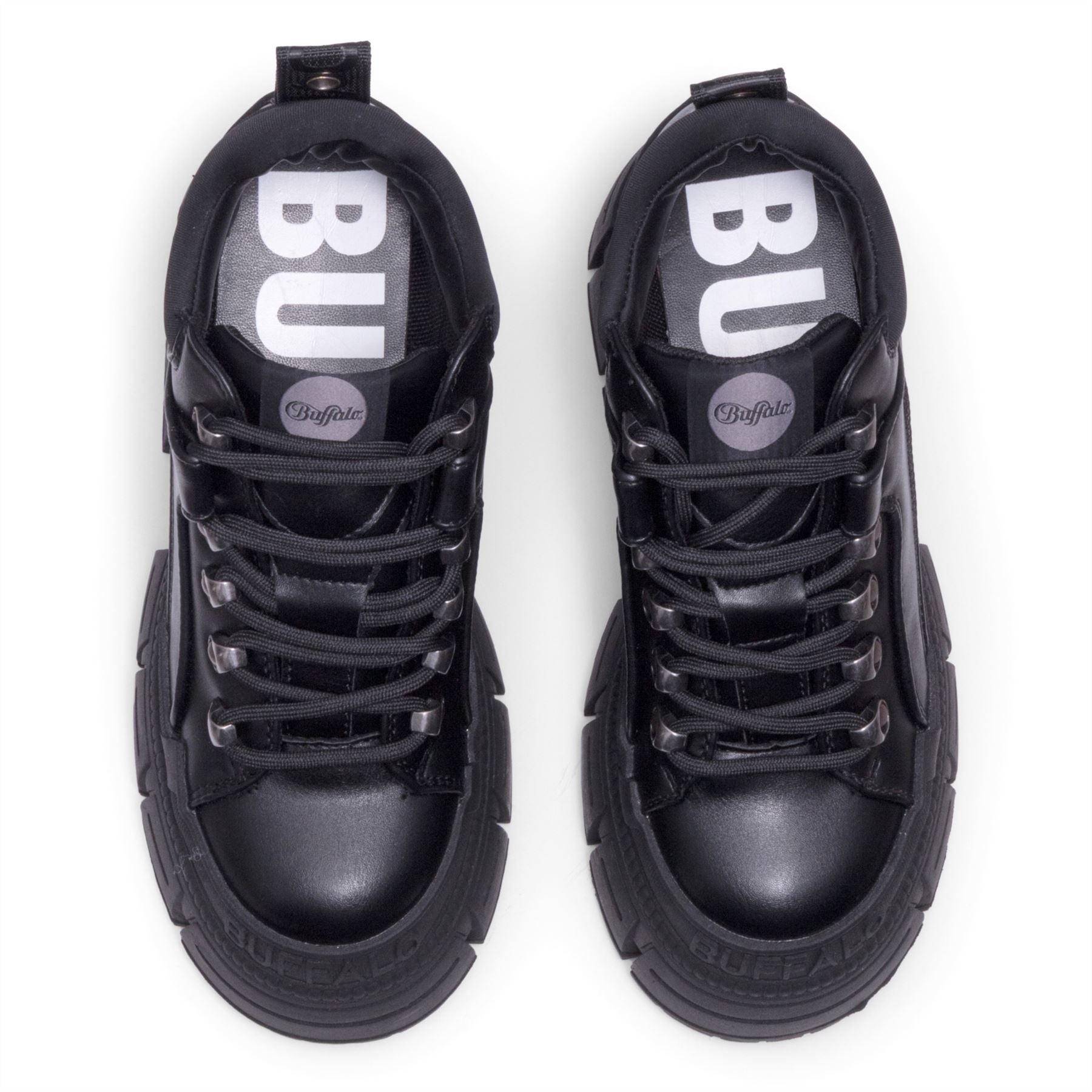 GOSPHER HIKE LO - Women’s Black Platform Chunky Ankle Boots