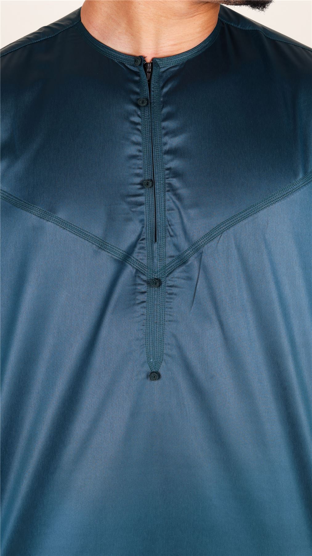 Men's Thobe Jubba Islamic Clothing Muslim Kaftan Emirati Omani Satin Robe