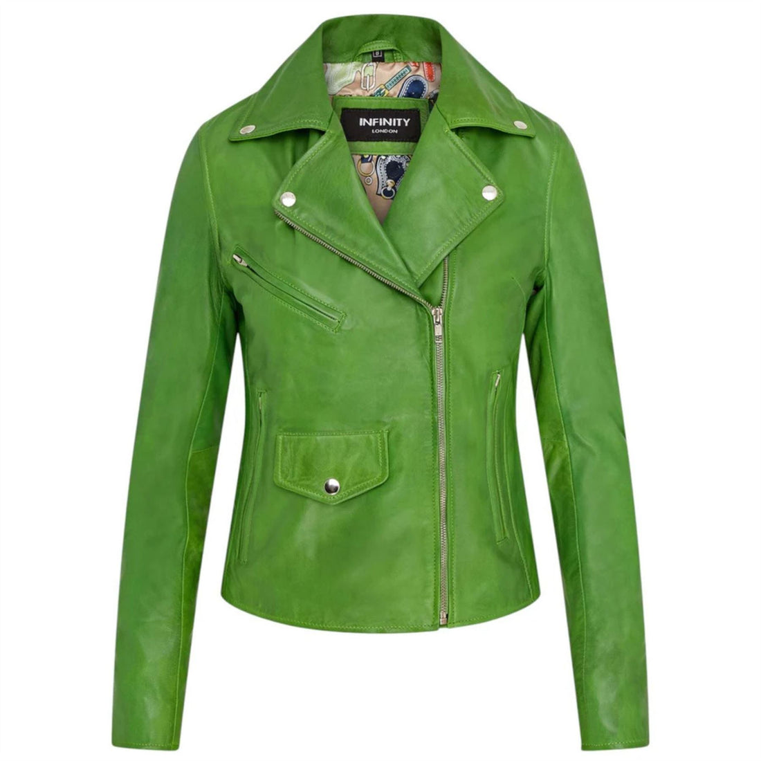 Women's Real Leather Brando Style Biker Jacket
