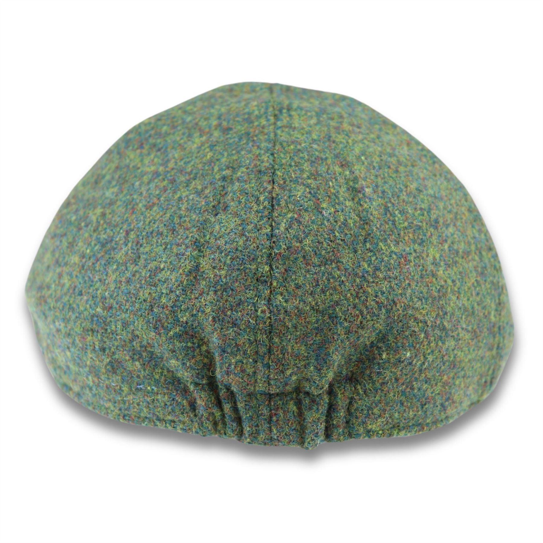 Men's Duckbill Cap Wool Blend Green Plain Solid Gatsby Peaked Ivy 6 Panel Hat - Knighthood Store