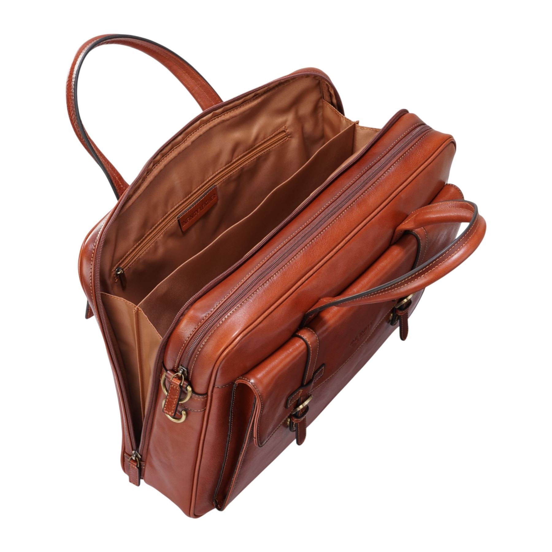 Belmont - Vintage Genuine Leather Laptop Bag Briefcase