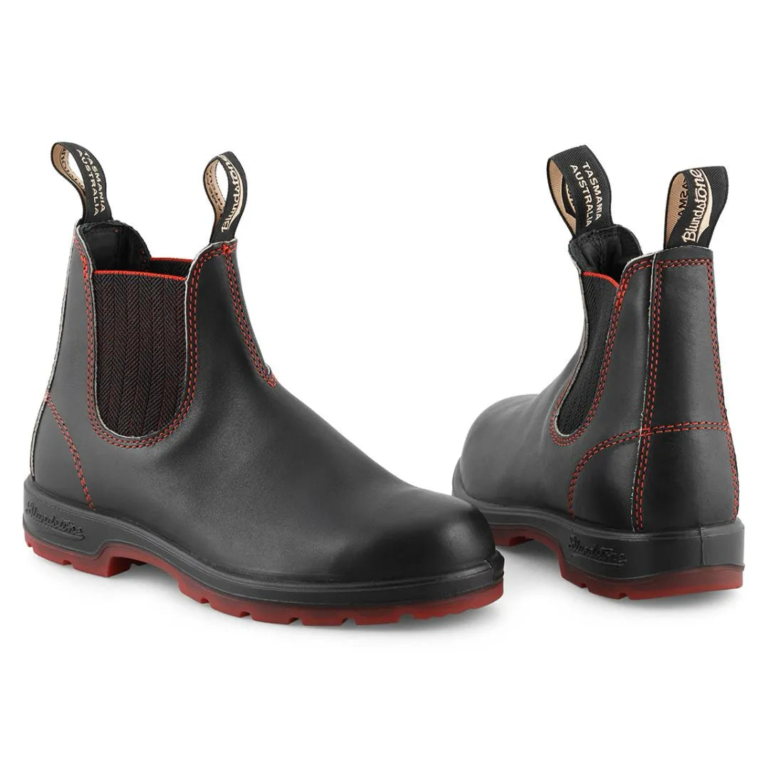Blundstone 2342 Black Red Chelsea Boots