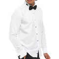 Mens Wing Collar Shirt Tuxedo White Double Cuff Dinner Classic - Knighthood Store