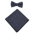 Mens Herringbone Tweed Check Bow Tie Hanky Retro Vintage Classic Blinders - Knighthood Store