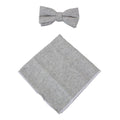 Mens Herringbone Tweed Check Bow Tie Hanky Retro Vintage Classic Blinders - Knighthood Store