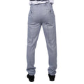 Mens Trousers Light Blue Summer Linen Tailored Fit Wedding Prom Classic - Knighthood Store