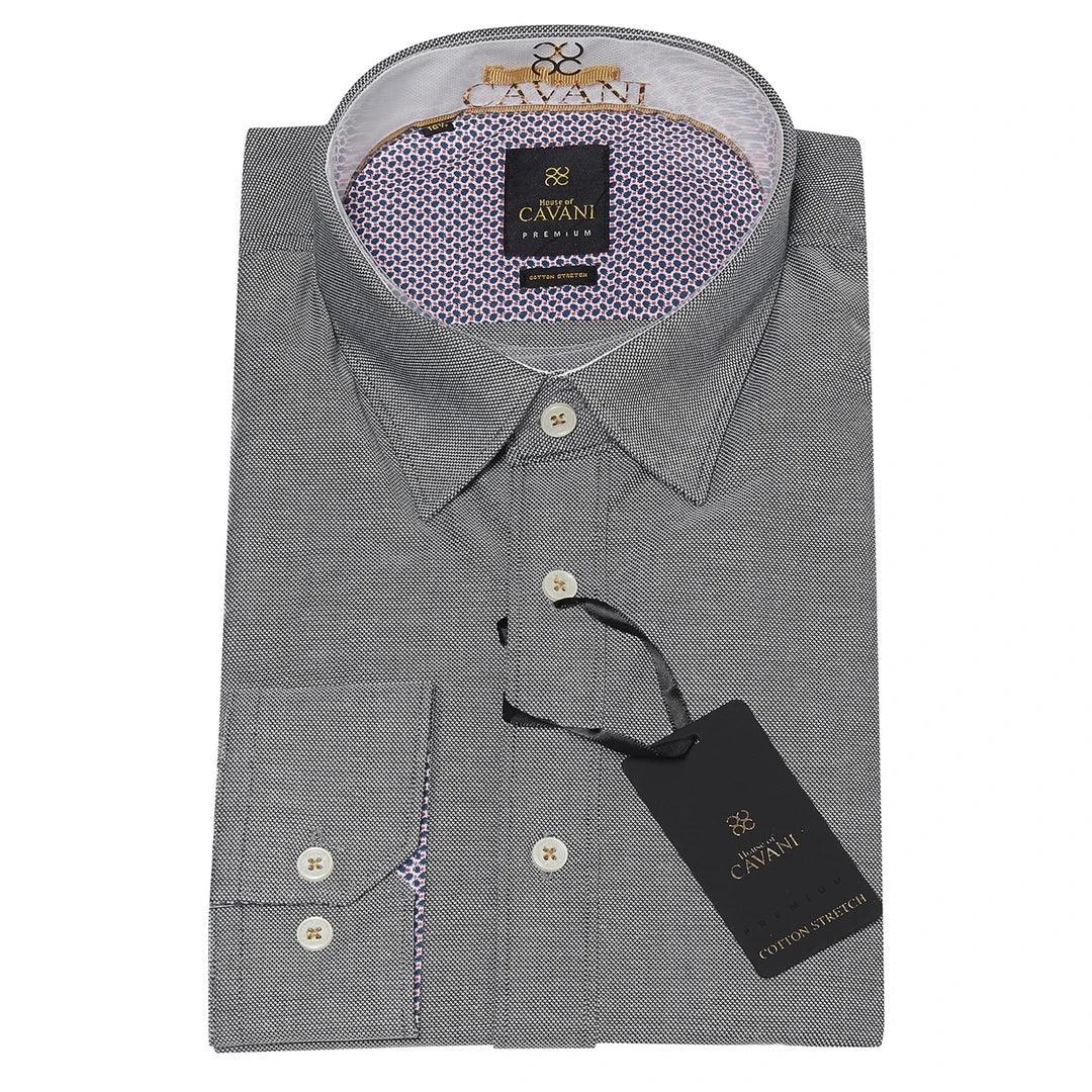 Mens Tailored Fit Stretch Cotton Button Shirt Smart Casual Formal 1920's Blinders Vintage - Knighthood Store