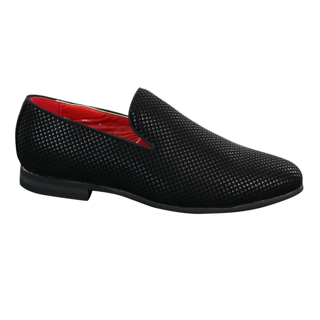 Mens Shiny Patent Snake Crocodile Leather PU Slip On Wedding Prom Party Shoes - Knighthood Store