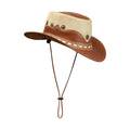 Leather Suede HAT Aussie Bush Cowboy Riding Classic Western Outback Brown - Knighthood Store