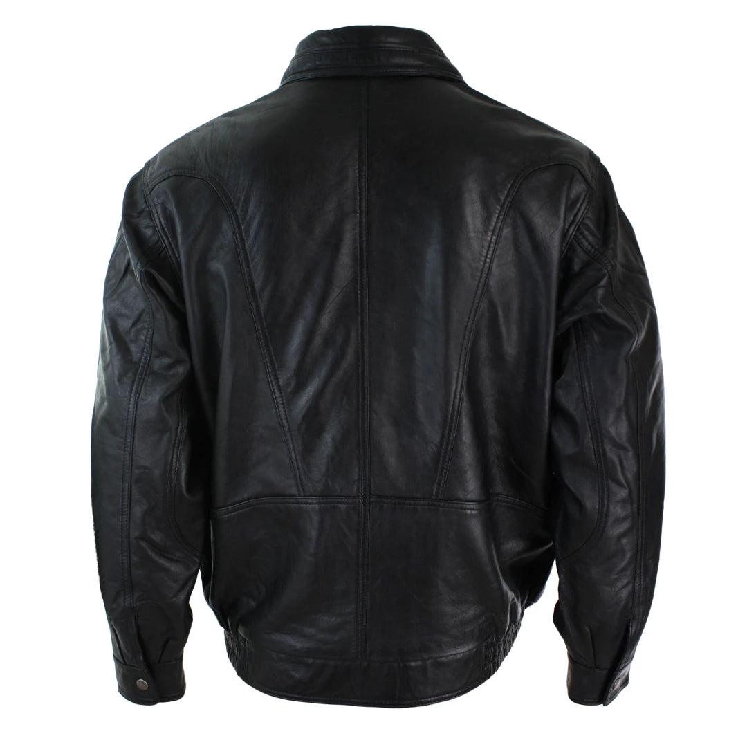 Mens Classic Bomber Black Nubuck Washed Brown Real Leather Jacket - Knighthood Store