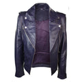 Womens Ladies Real Soft Leather Racing Style Biker Jacket - Knighthood Store