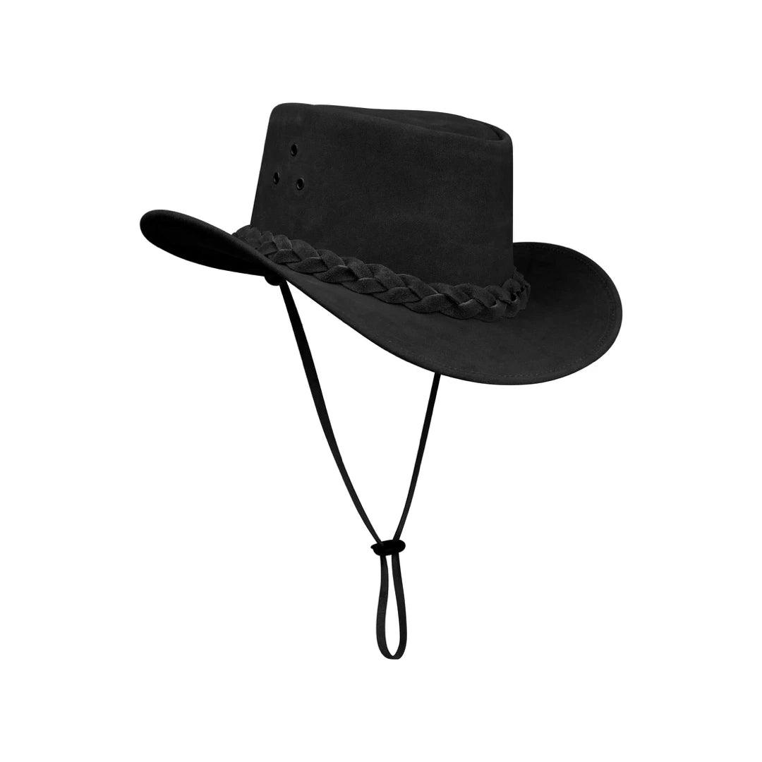 Australian Unisex Western Cowboy Hat Real Suede Outback Riding Dancing Classic - Knighthood Store