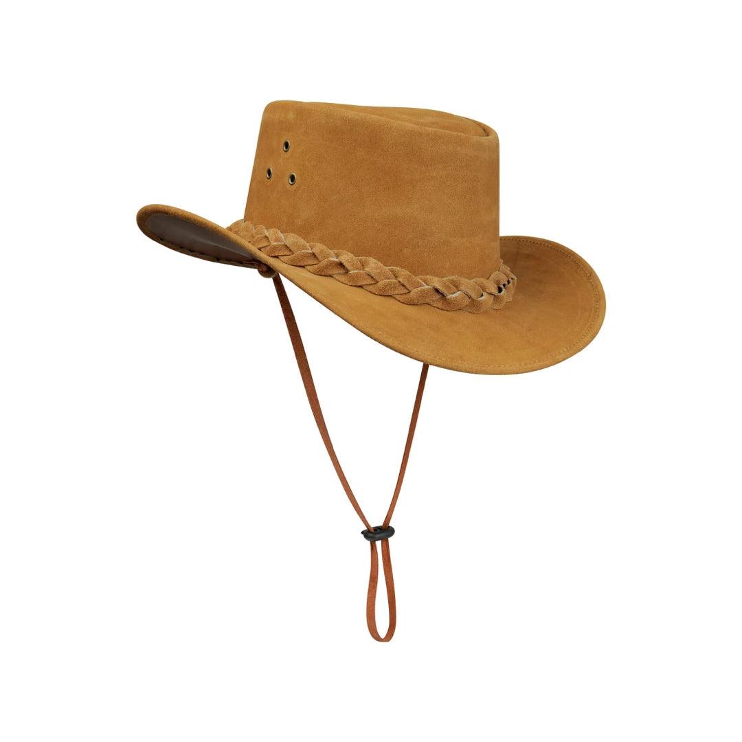 Australian Unisex Western Cowboy Hat Real Suede Outback Riding Dancing Classic - Knighthood Store