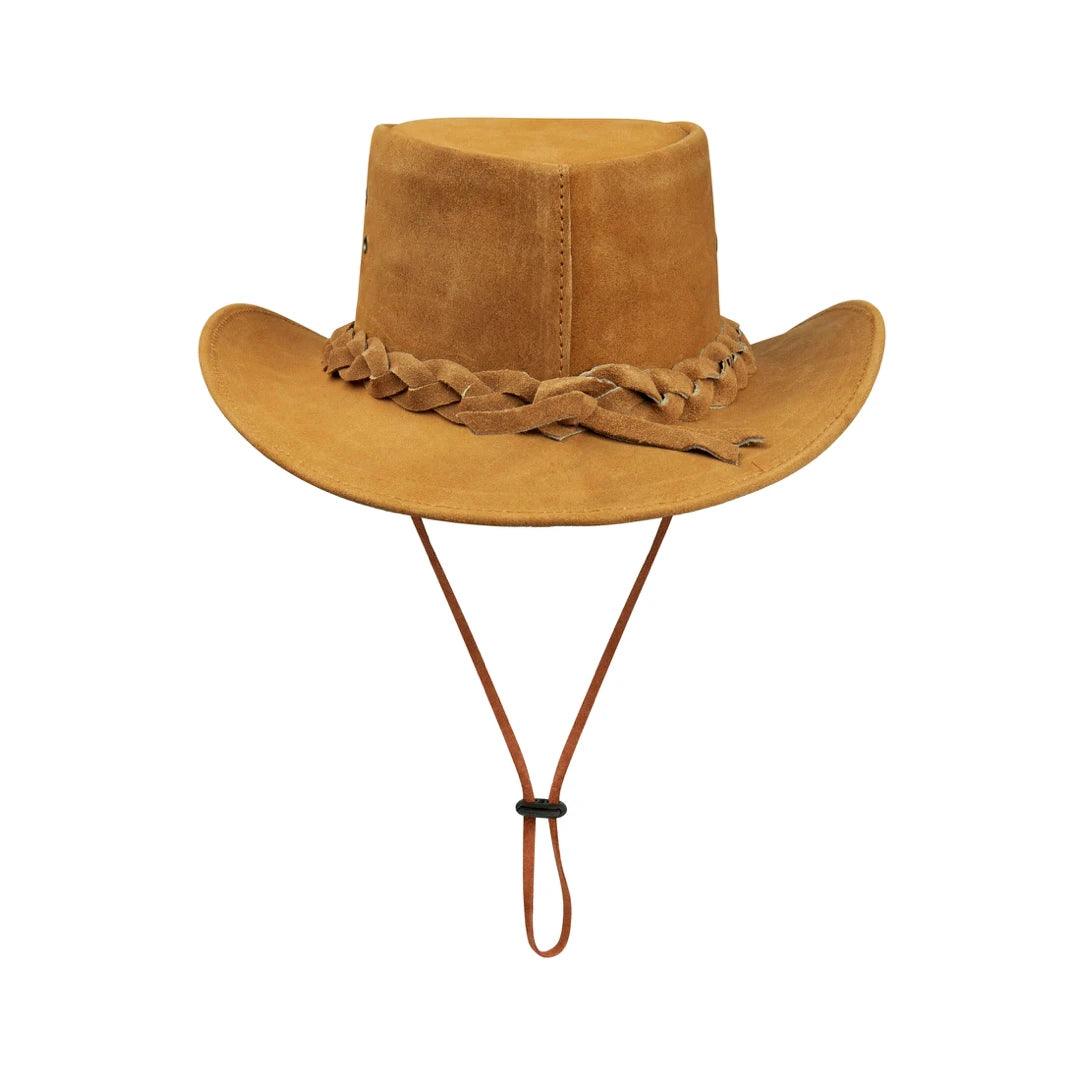 Australian Unisex Western Cowboy Hat Real Suede Outback Riding Dancing Classic - Knighthood Store