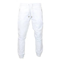 Mens Real Leather Jogger Jeans Trousers Elasticated Casual - Knighthood Store