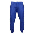 Mens Real Leather Jogger Jeans Trousers Elasticated Casual - Knighthood Store