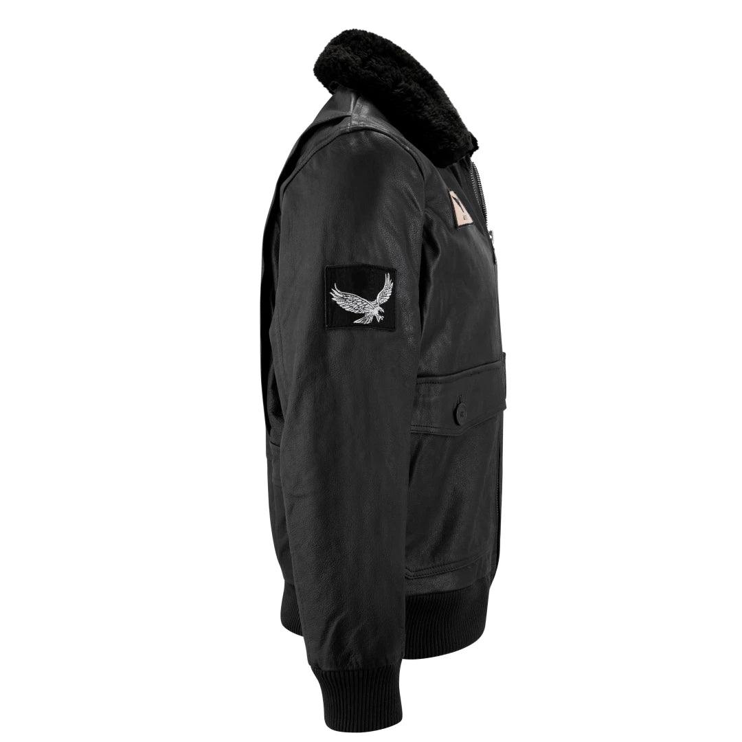 Mens Real Leather US Aviator Air Force Pilot Flying Bomber Jacket - Knighthood Store