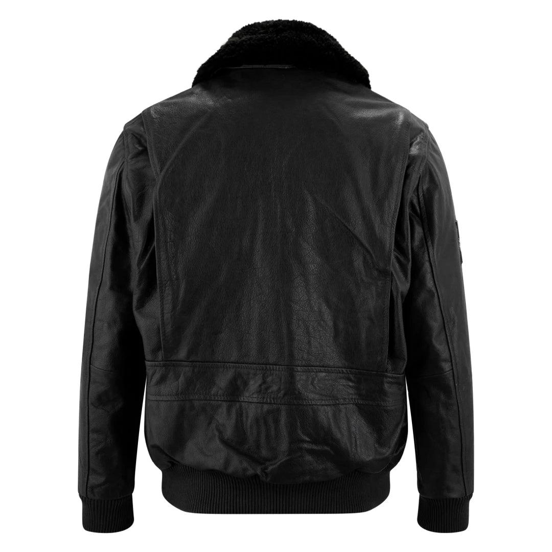 Mens Real Leather US Aviator Air Force Pilot Flying Bomber Jacket - Knighthood Store