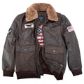 Mens Real Leather US Aviator Air Force Pilot Flying Bomber Jacket - Knighthood Store