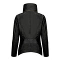 Womens Ladies Girls Soft Black Real Leather Racing Biker Style Jacket - Knighthood Store