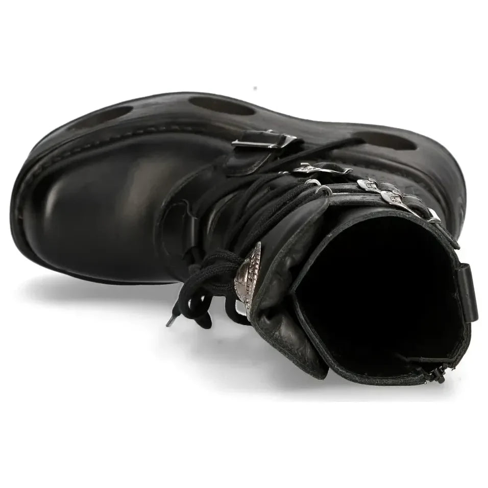Men's New Rock 373-S2 Metallic Neptuno Platform Leather Boots