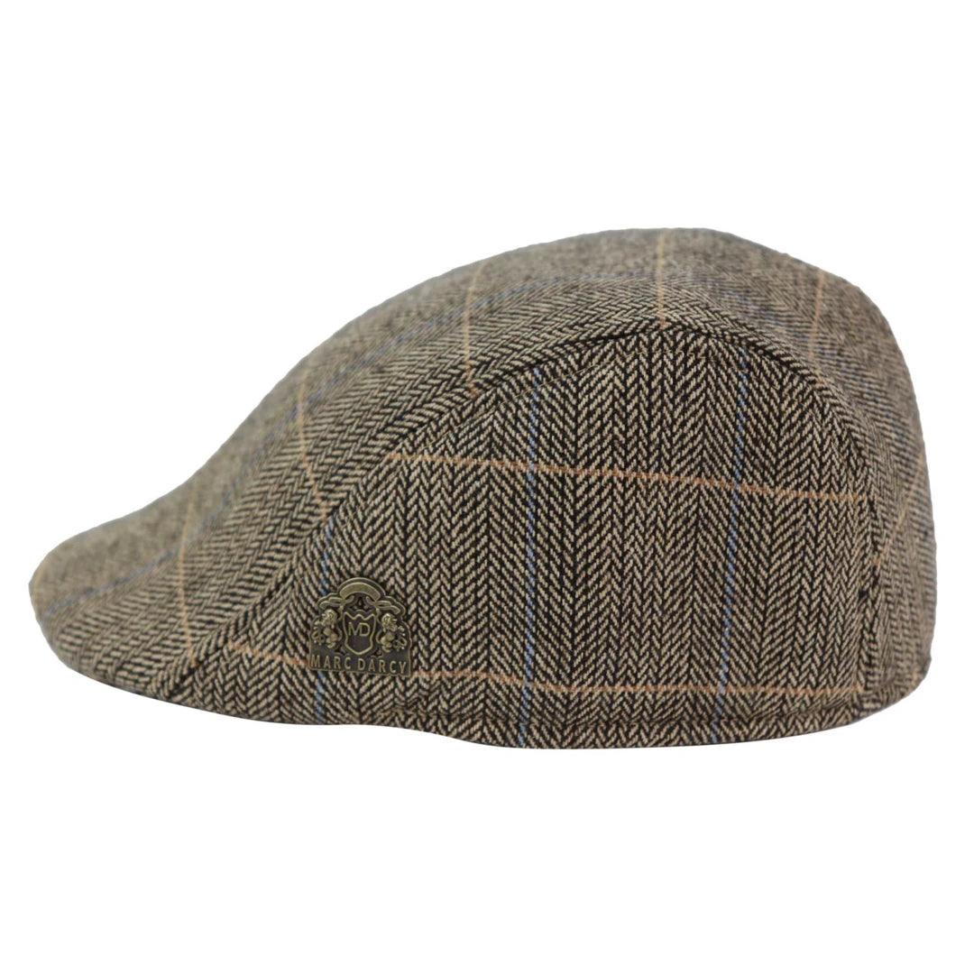 Mens Tweed Vintage Retro Grandad Flat Caps Hats Blinders Check Classic - Knighthood Store