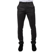 Mens Dark Grey Charcoal Trousers Classic Stitch Wedding Summer Prom Classic - Knighthood Store