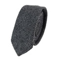 Mens Herringbone Tweed Wool Tie & Hankerchief 2