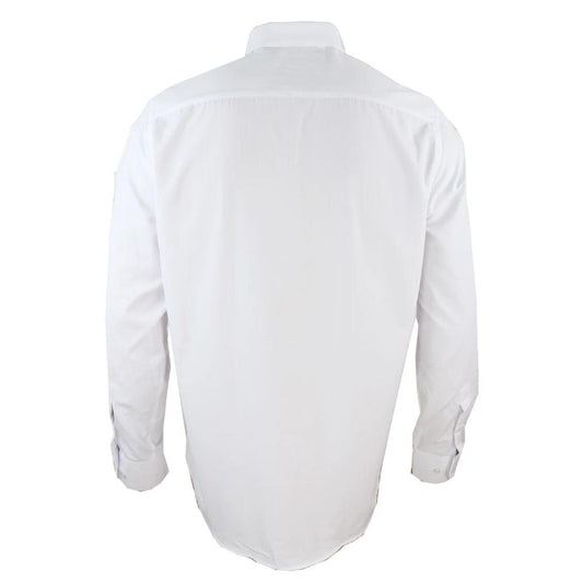 Mens Club Collar White Shirt 1920s Peaky Blinders With Bar Poplin Pin Smart