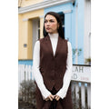 Ladies Tweed Suit Blazer Trousers Waistcoat Herringbone Wool Vintage Rust Brown - Knighthood Store