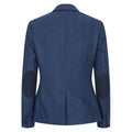 Womens Tweed Herringbone Blazer Jacket Waistcoat Navy Blue 1920s Vintage - Knighthood Store