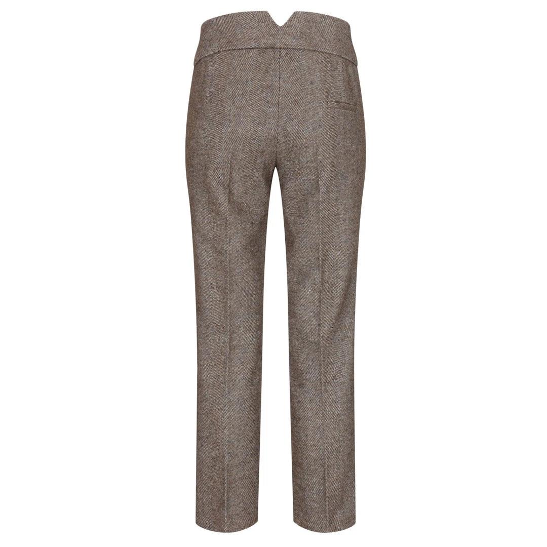 Womens Tweed Blazer Jacket 1920s Vintage Elbow Patch Waistcoat Blinders Tan - Knighthood Store