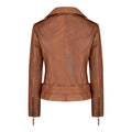 Ladies Womens Black Real Leather Slim Fit Soft Zip Biker Style Jacket - Knighthood Store