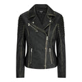 Womens Vintage Slim Fitted Soft Real Leather Ladies Biker Jacket - Knighthood Store