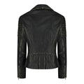 Womens Vintage Slim Fitted Soft Real Leather Ladies Biker Jacket - Knighthood Store