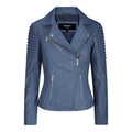 Womens Vintage Slim Fitted Soft Real Leather Ladies Biker Jacket - Knighthood Store