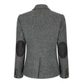 Women Grey Blazer Tweed Herringbone 1920's Peaky Waistcoat Tailored Fit Vintage - Knighthood Store