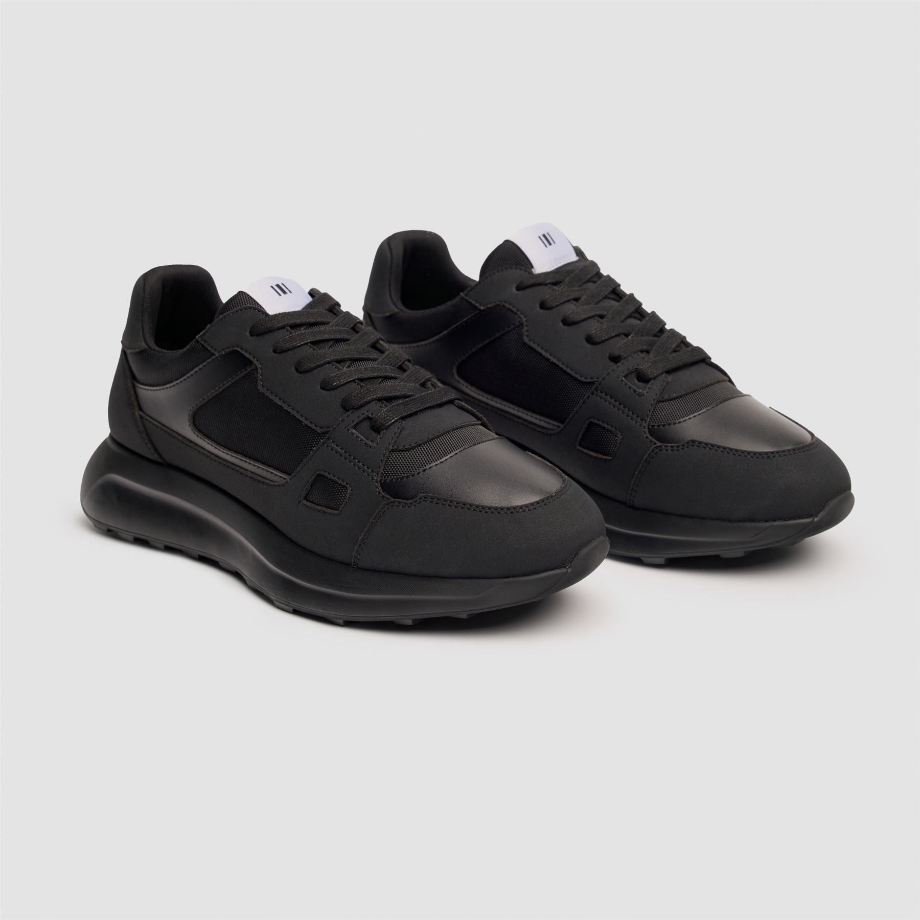 Albany - Men's Black Breathable Mesh Casual Sneakers