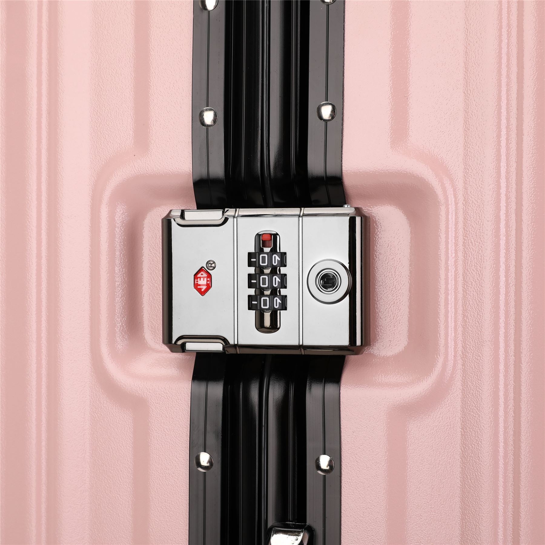 Robust Hard Shell Luggage 8 Wheel Suitcase Set