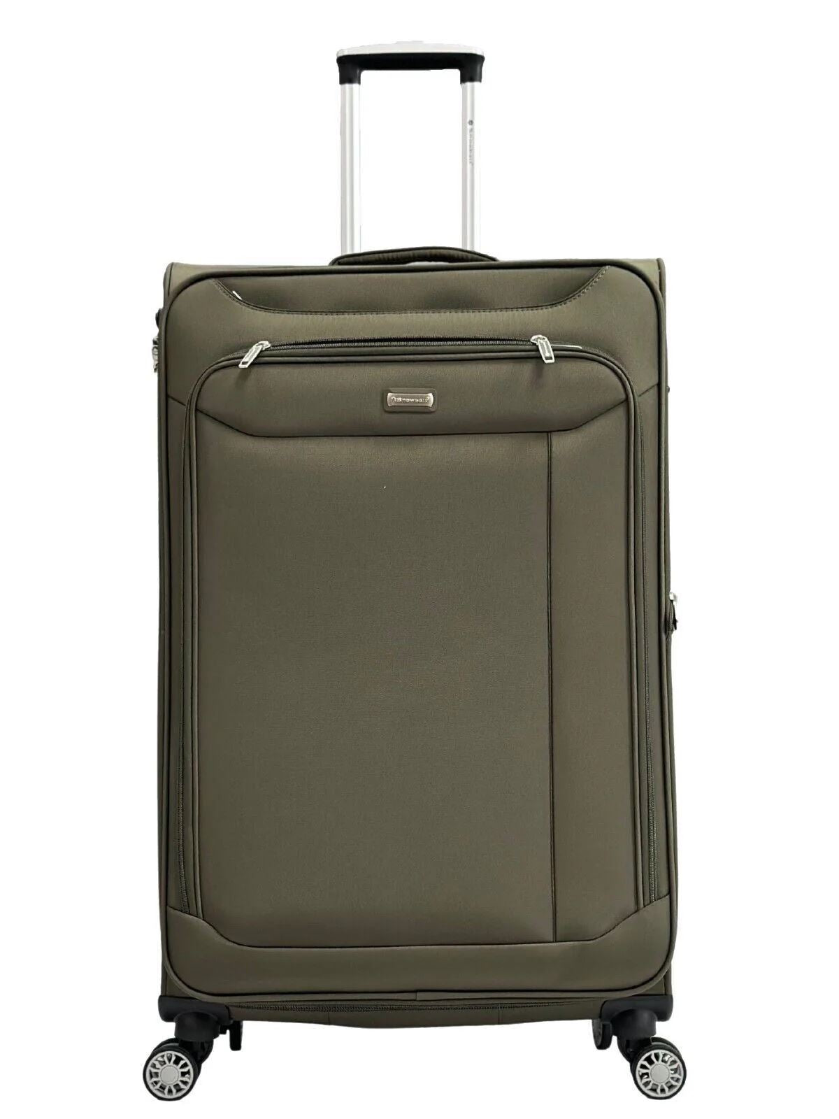 Soft Suitcase Dual 4-Wheel Spinners Expandable Luggage