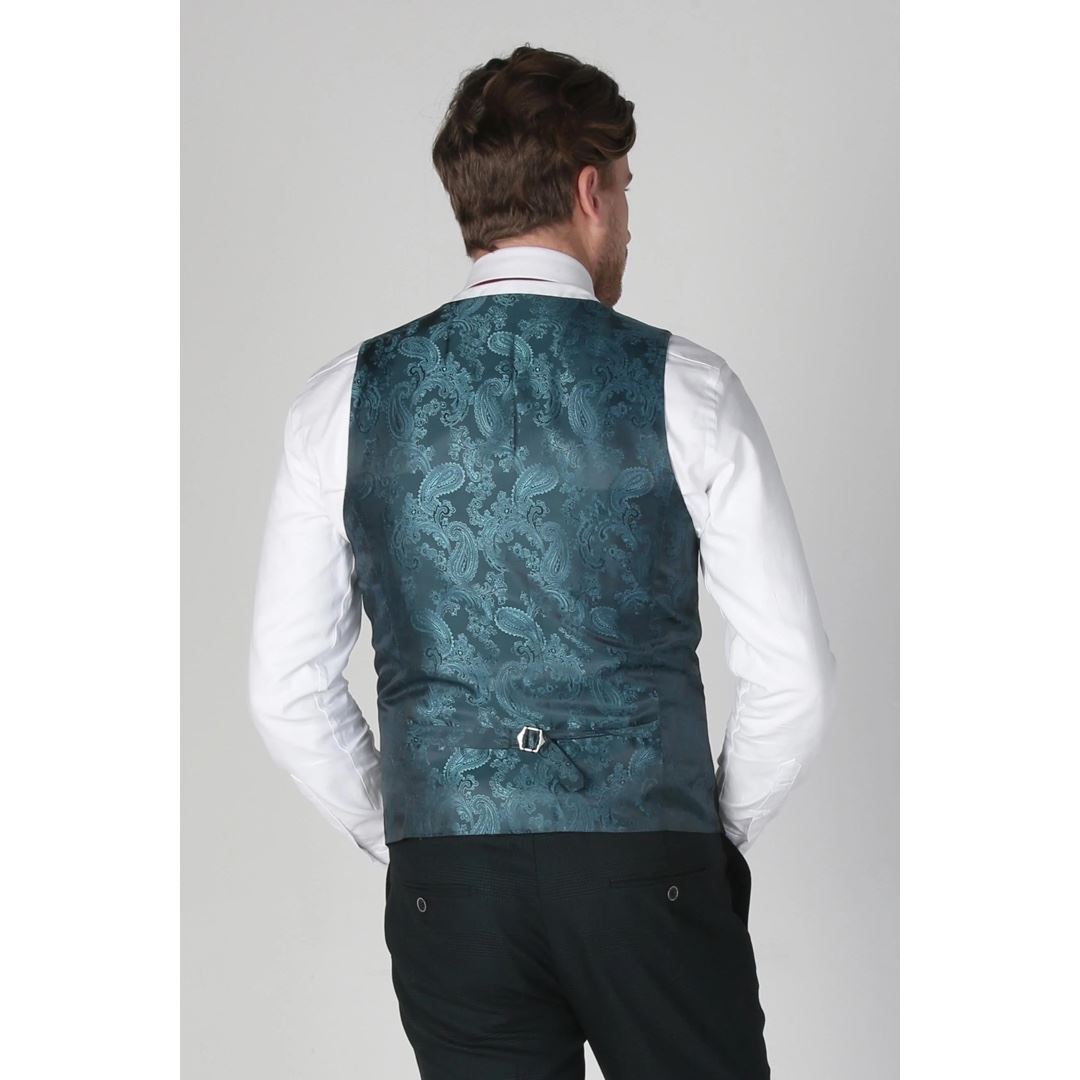 Jasper - Men's Olive Green Waistcoat Formal Elegant