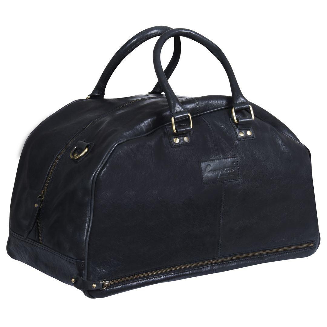 Mens Hand Made Real Leather Overnight Travel Gym Weekend Bag Duffle Carry On - Knighthood Store