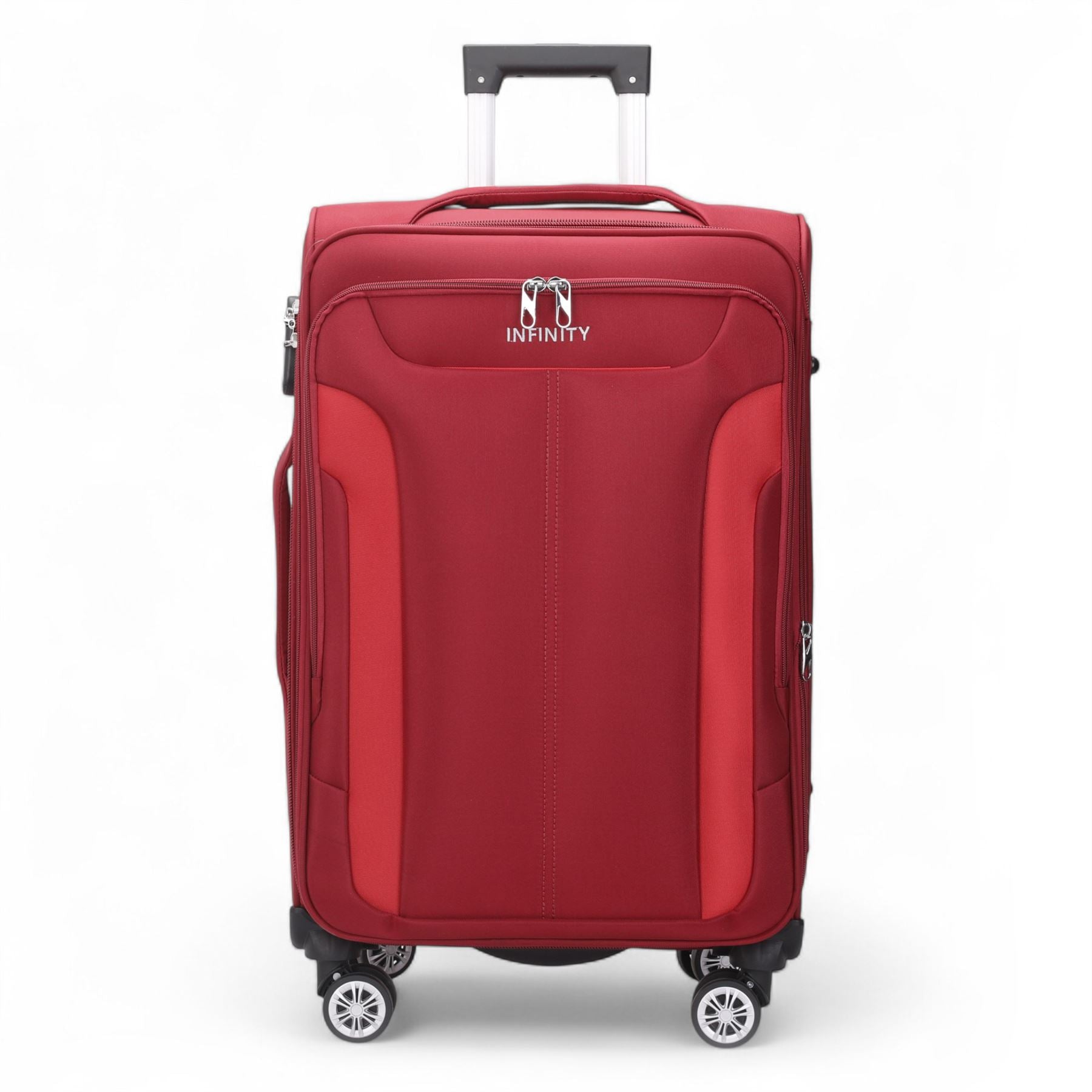 Lightweight Expandable Luggage Softshell 8 Weel Suitcase Set