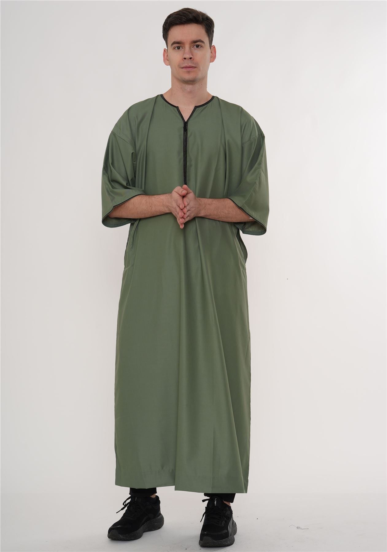 TT-006 - Men's Emirati Omani Half Sleeve Thobe