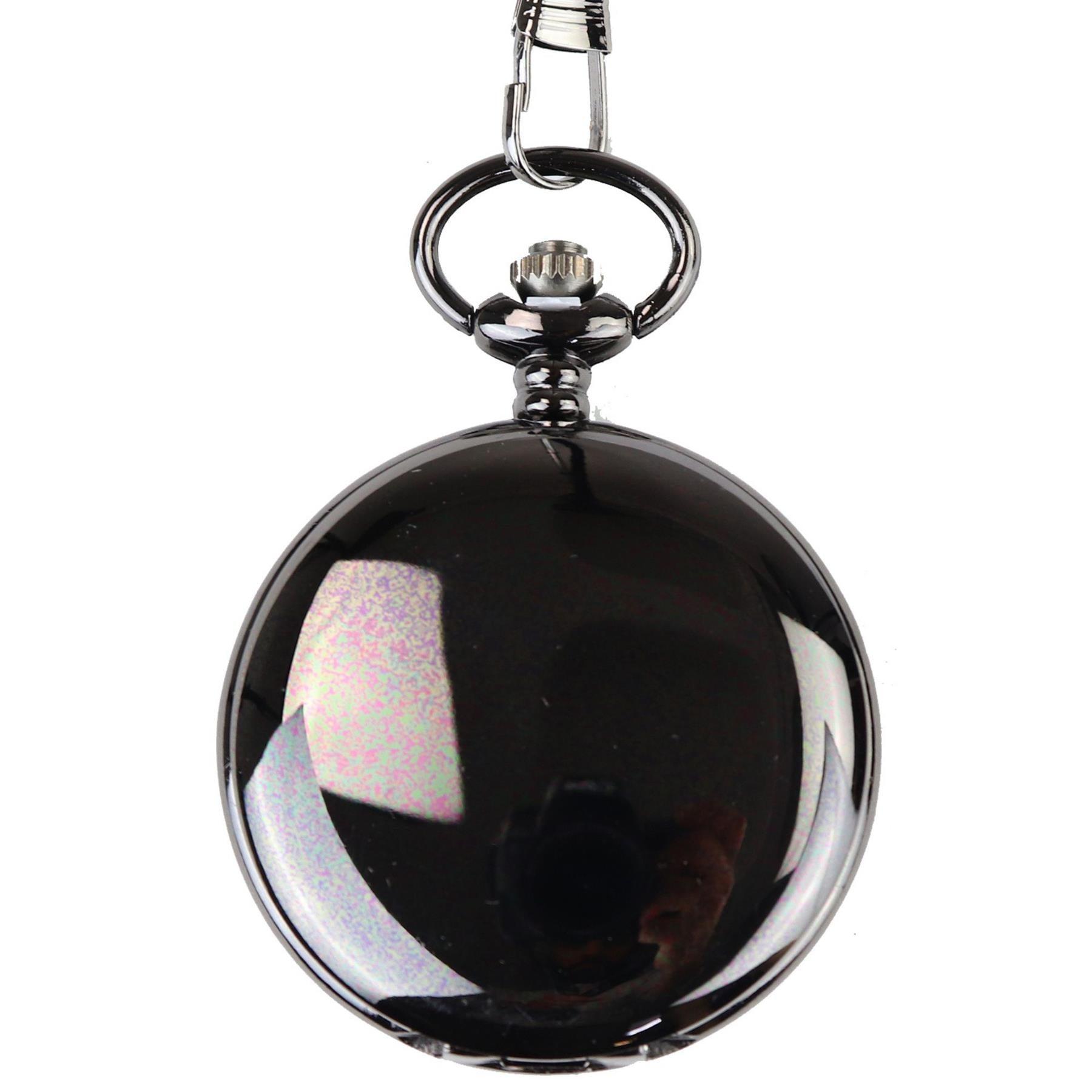 Silver Gold Rose 1920's Classic Blinders Pocket Watch & Chain Vintage Retro - Knighthood Store