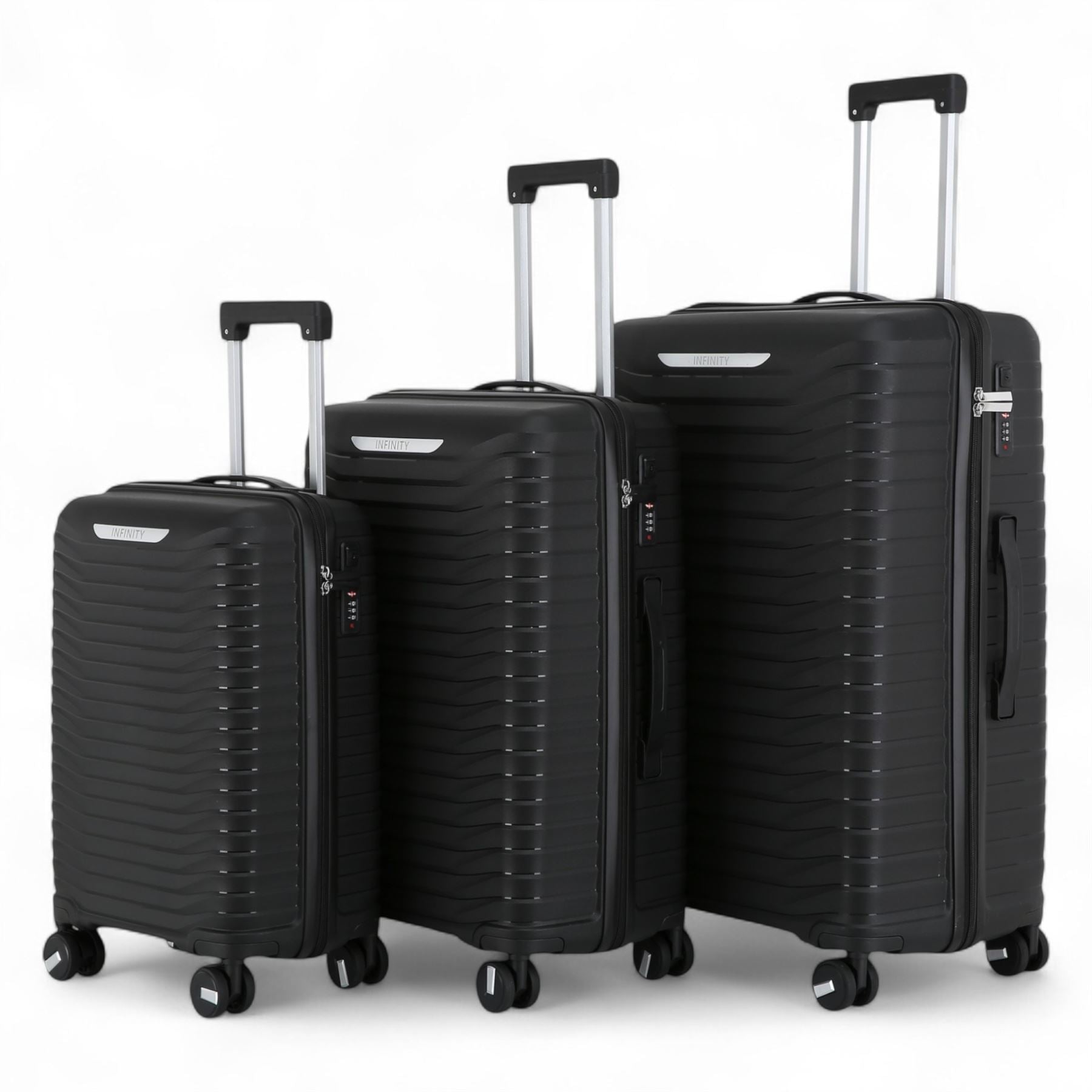 Hard Shell Suitcase Travel Set Durable Polypropylene Luggage